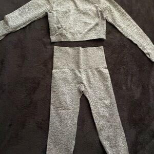 Gray Two-Piece Activewear Set